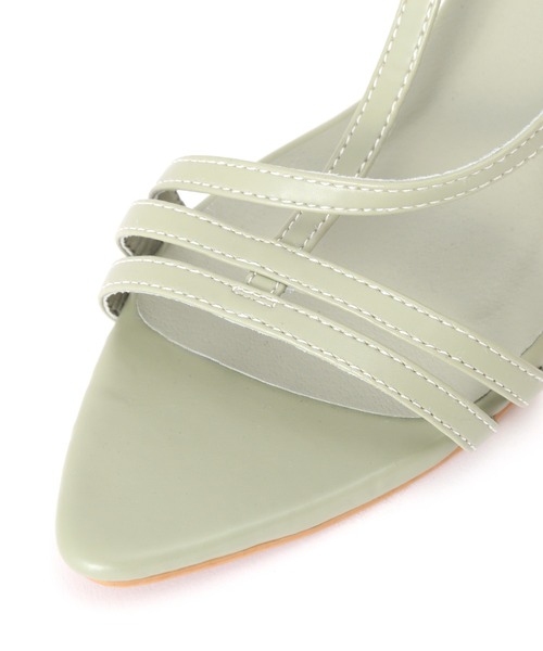 PROPORTION BODY DRESSING(プロポーションボディドレッシング)の「ポインテッドTストラップアシメサンダル / 1215182403(パンプス・レディース・ライトグリーン/ブラック/シルバー・24.0cm/23.5cm/23.0cm)」の6枚目の写真