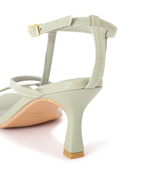 PROPORTION BODY DRESSING(プロポーションボディドレッシング)の「ポインテッドTストラップアシメサンダル / 1215182403(パンプス・レディース・ライトグリーン/ブラック/シルバー・24.0cm/23.5cm/23.0cm)」の8枚目の写真