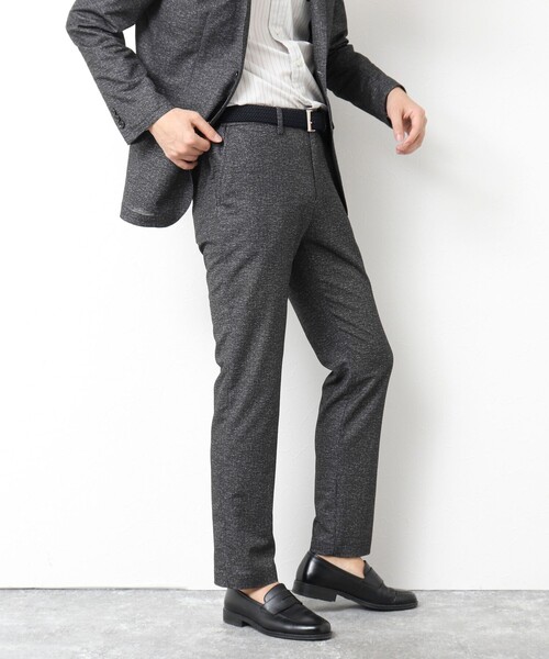 NOLLEY’S(ノーリーズ)の「《ビジカジ/セットアップ対応》ドットサッカーストレッチパンツ 25SS(その他パンツ・メンズ・ネイビー/グレー/ブルー・S/M/L/XL)」の16枚目の写真