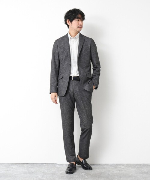 NOLLEY’S(ノーリーズ)の「《ビジカジ/セットアップ対応》ドットサッカーストレッチパンツ 25SS(その他パンツ・メンズ・ネイビー/グレー/ブルー・S/M/L/XL)」の20枚目の写真