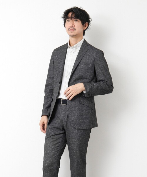 NOLLEY’S(ノーリーズ)の「《ビジカジ/セットアップ対応》ドットサッカーストレッチパンツ 25SS(その他パンツ・メンズ・ネイビー/グレー/ブルー・S/M/L/XL)」の21枚目の写真