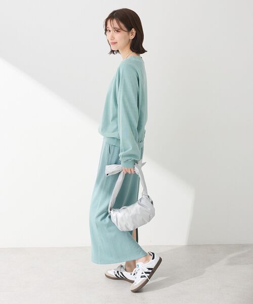 Green　Parks（グリーンパークス）の「ピグメントボートネックプルオーバー（Tシャツ/カットソー・レディース・チャコールグレー/ホワイト系その他2/ライトブルー/ピンク・FREE）」の19枚目の写真