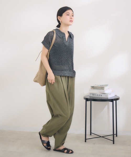 KATHARINE ROSS（キャサリンロス）の「【MARLON FIRENZE/マルロン】スタッズトート（トートバッグ・レディース・ブラック/ベージュ・MEDIUM）」の3枚目の写真