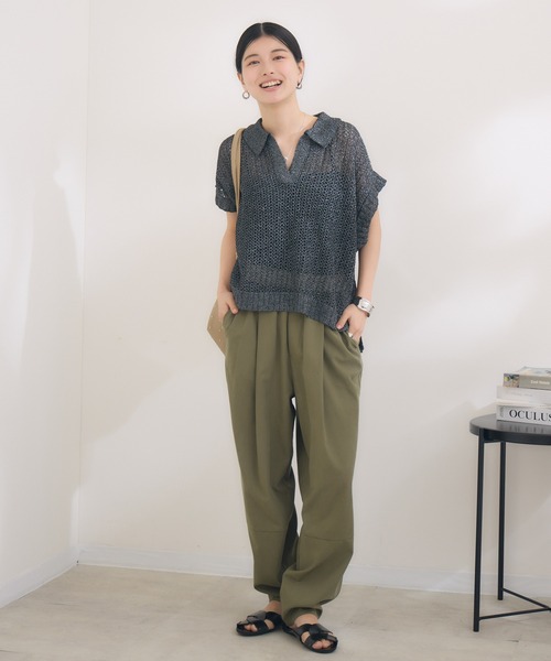 KATHARINE ROSS（キャサリンロス）の「【MARLON FIRENZE/マルロン】スタッズトート（トートバッグ・レディース・ブラック/ベージュ・MEDIUM）」の4枚目の写真