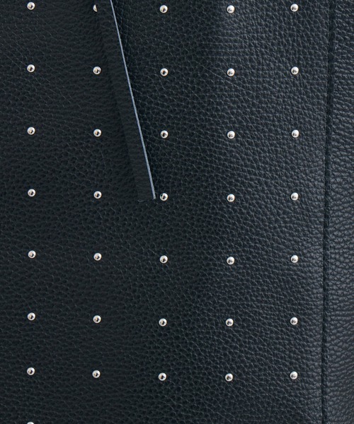 KATHARINE ROSS（キャサリンロス）の「【MARLON FIRENZE/マルロン】スタッズトート（トートバッグ・レディース・ブラック/ベージュ・MEDIUM）」の17枚目の写真