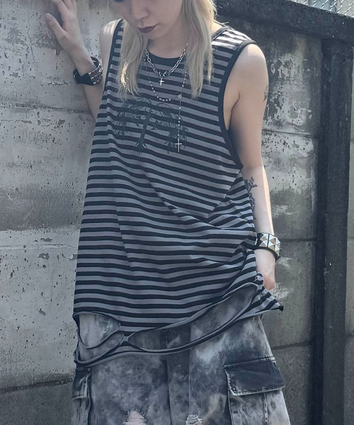 セール】25SS【MAROCORE SELECT】ウィングドクロス ダメージタンク