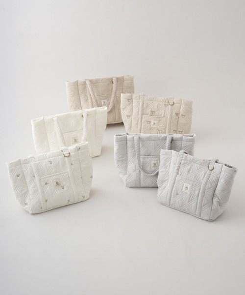 PUPPAPUPO(プッパプーポ)の「マザーズバッグ ヌビ(マザーズバッグ・レディース・ピンク/アイボリー/グレイッシュベージュ/グレー・FREE)」の10枚目の写真