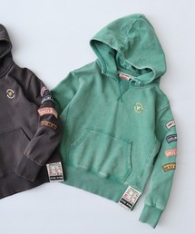 FUNALIVE（ファンアライブ）の「ヴィンテージライク　後付けフード刺繍＆ワッペンパーカー（パーカー）」