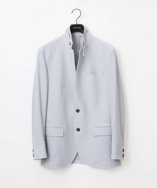MICHEL KLEIN HOMME (ミッシェルクランオム)の「【セットアップ】ストレッチコンバーチブルジャケット(テーラードジャケット・メンズ・ブラック/ベージュ/グレー・MEDIUM/LARGE/X-LARGE)」の3枚目の写真