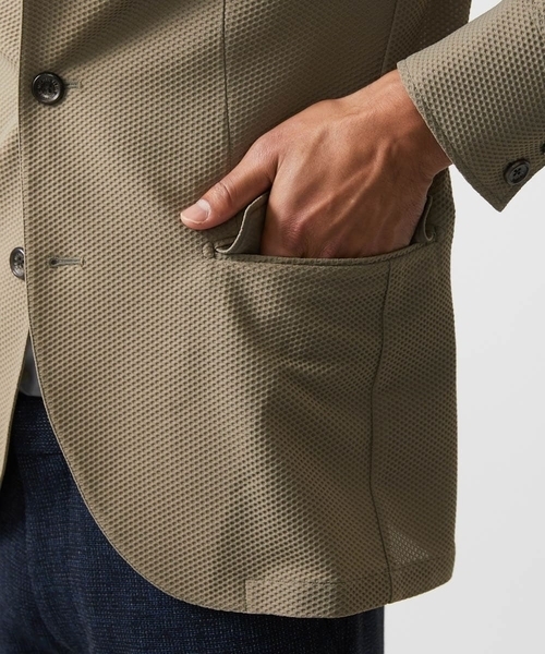 MICHEL KLEIN HOMME (ミッシェルクランオム)の「【セットアップ】ストレッチコンバーチブルジャケット(テーラードジャケット・メンズ・ブラック/ベージュ/グレー・MEDIUM/LARGE/X-LARGE)」の13枚目の写真