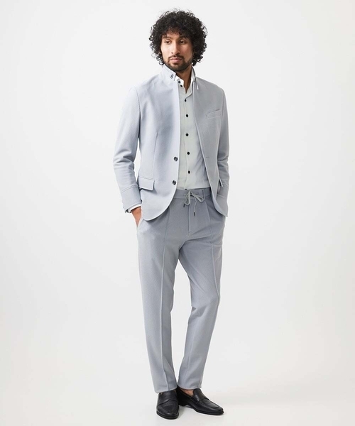 MICHEL KLEIN HOMME (ミッシェルクランオム)の「【セットアップ】ストレッチコンバーチブルジャケット(テーラードジャケット・メンズ・ブラック/ベージュ/グレー・MEDIUM/LARGE/X-LARGE)」の19枚目の写真