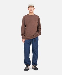 L/S POCKET TEE PIGT DYED｜L/SポケットTシャツピグメントダイ Gramicci グラミチ