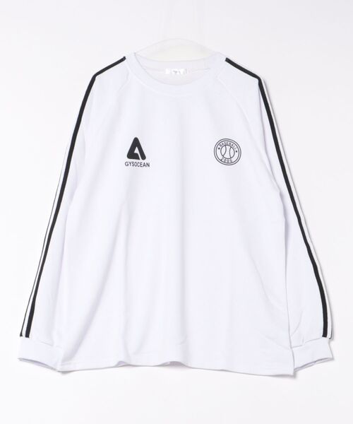 CERCA(チェルカ)の「【NOWLE】ライン柄 スポーティー リブロンT(Tシャツ/カットソー・メンズ・ホワイト/ネイビー/ブラック・X-LARGE)」の1枚目の写真