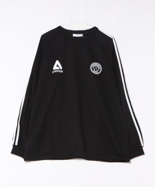 CERCA(チェルカ)の「【NOWLE】ライン柄 スポーティー リブロンT(Tシャツ/カットソー・メンズ・ホワイト/ネイビー/ブラック・X-LARGE)」の2枚目の写真