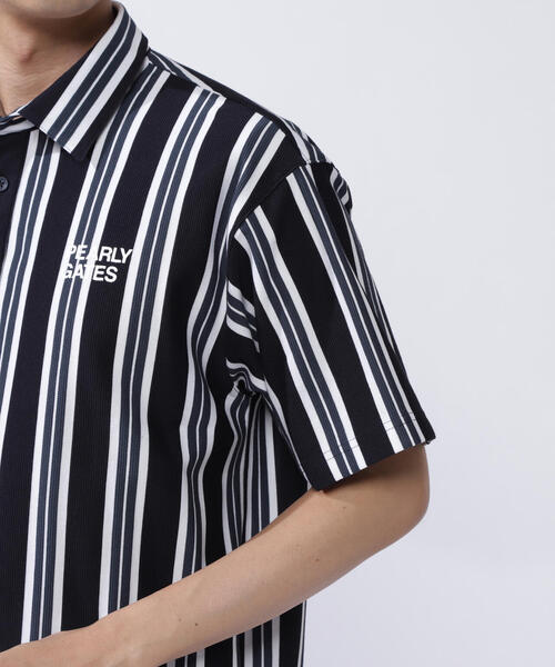 PEARLY GATES - 新品未使用 完売品 ラッセルノ RUSSELUNO リメイク切替 ポロシャツ PEARLY GATES ポロシャツ 「PEARLY GATES」切替ボーダー 縦