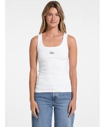 GUESS JEANS | GUESS JEANS Tank Top Slim Rib Embro タンクトップ(タンクトップ)