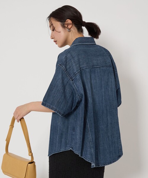 グリーンレーベルリラクシング　Healthy DENIM デニムシャツ 別注】＜HEALTHY DENIM＞Almond デニム シャツ｜グリーン