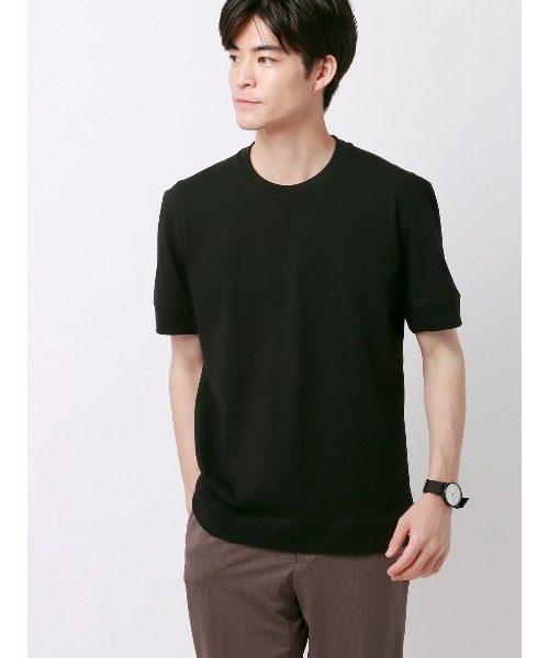 tシャツ 60／- プレーティング天竺 キレイめTシャツ レディース TISSU｜ヘビープレーティング 天竺 ラグラン Tシャツ ts200ct080