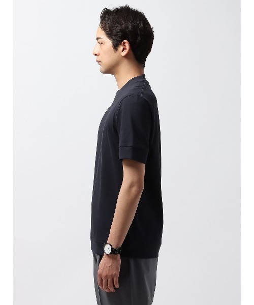 60／- プレーティング天竺 キレイめTシャツ プレーティング天竺 プリントTシャツ （Tシャツ）｜COMME CA