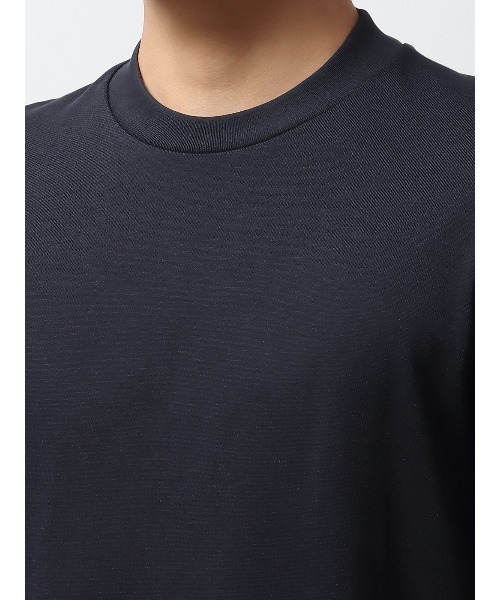 SUIT SQUARE（スーツスクエア）の「オフィT Tシャツ 半袖 ウォッシャブル プレーティング天竺（Tシャツ/カットソー・メンズ・ホワイト系/グレー系/ネイビー系/ブルー系/ブラック系・LL/3L/S/M/L）」の18枚目の写真