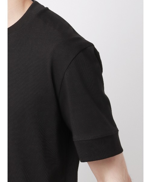 SUIT SQUARE（スーツスクエア）の「オフィT Tシャツ 半袖 ウォッシャブル プレーティング天竺（Tシャツ/カットソー・メンズ・ホワイト系/グレー系/ネイビー系/ブルー系/ブラック系・LL/3L/S/M/L）」の10枚目の写真