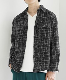 MinoriTY | 【MinoriTY】レトロツイードオーバーサイズシャツジャケット メンズ 春服(シャツ/ブラウス)