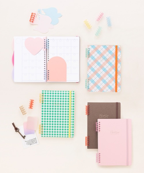 MARK'S(マークス)の「パピノット バインダーリング・5穴(ステーショナリー・レディース・ブラウン/ピンク/レッド/ミント/イエロー/ブルー・FREE)」の11枚目の写真