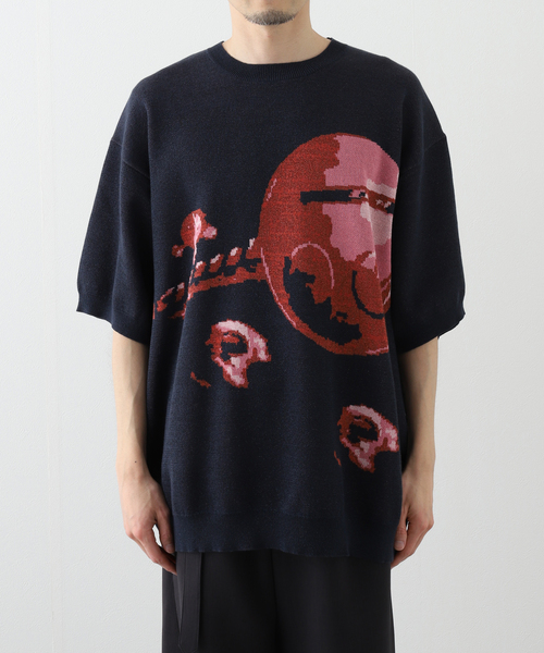 DAIRIKU(ダイリク)の「DAIRIKU / ダイリク Space H-S Lame Knit KNT1(ニット/セーター・メンズ・ネイビー/ブラック・FREE)」の6枚目の写真