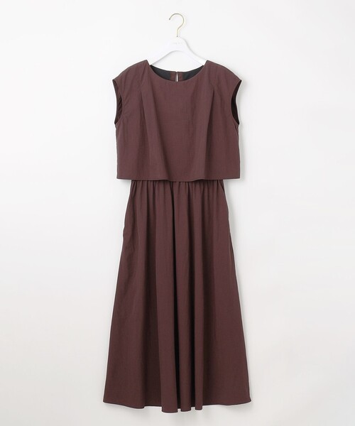 ANY SIS（エニィスィス）の「ウォーターサイド ワンピース（ワンピース・レディース・ダークブラウン系/ダルブルー系・1/2/3）」の3枚目の写真