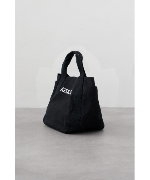 AZUL by moussy(アズールバイマウジー)の「キャンバスロゴミニトート(トートバッグ・メンズ・ブラック/アイボリー/グレー・FREE)」の10枚目の写真