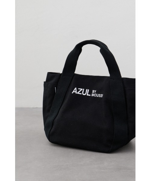 AZUL by moussy(アズールバイマウジー)の「キャンバスロゴミニトート(トートバッグ・メンズ・ブラック/アイボリー/グレー・FREE)」の12枚目の写真