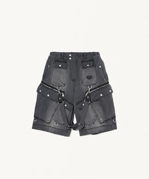 FORSOMEONE DENIM CROP CARGO