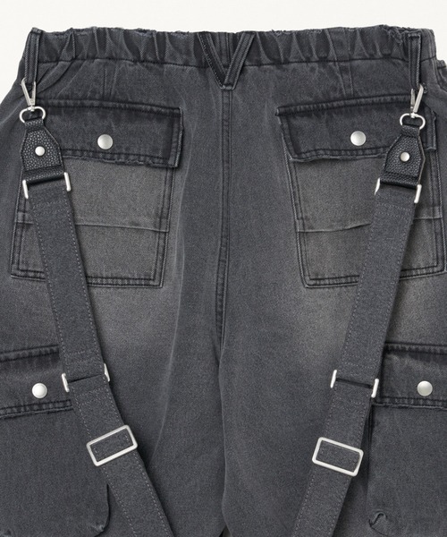 FORSOMEONE(フォーサムワン)の「FORSOMEONE DENIM CROP CARGO(カーゴパンツ・メンズ・インディゴブルー/ブラック・48/50/46)」の13枚目の写真