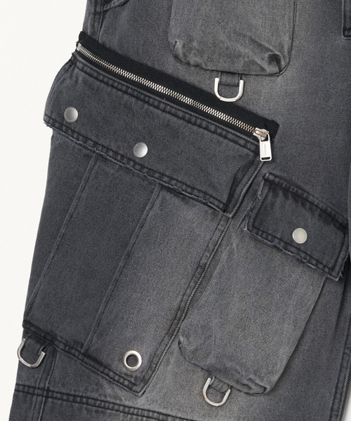 FORSOMEONE DENIM CROP CARGO