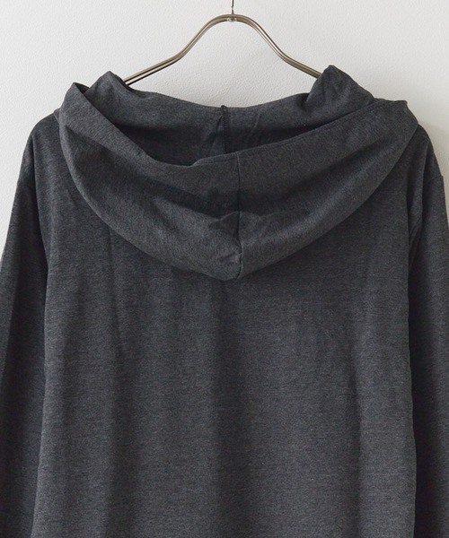 THE NORTH FACE(ザノースフェイス)の「THE NORTH FACE/ザ・ノースフェイス ワンポイントロゴ フード付き プルオーバーロングスリーブTシャツ 秋服 冬服(パーカー・レディース・グレー/ブルー/スミクロ・M/L/XL/S)」の6枚目の写真