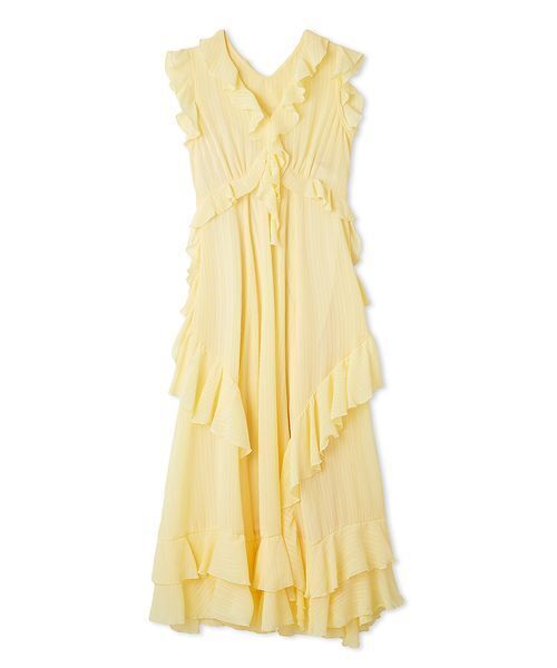 リリーブラウン　ラッフルフリルフレアワンピース LILY BROWN｜ラッフルフリルフレアワンピース | Rakuten Fashion