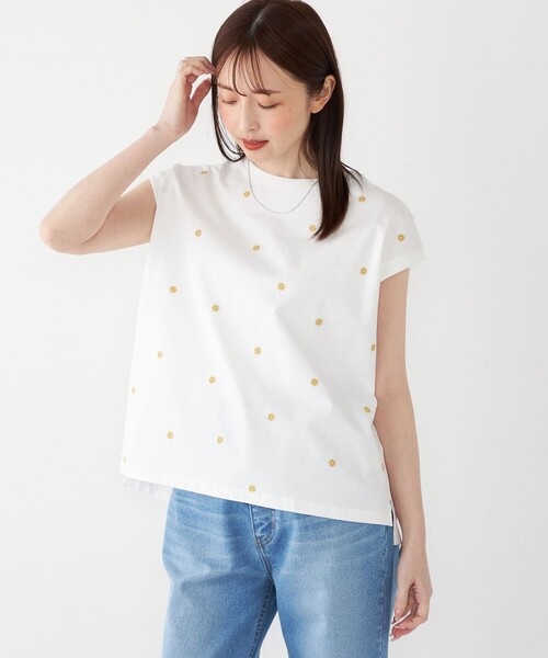 未着用 BUDSPOOL エンブロイダリーTシャツ 刺繍 L FRAY I.D｜Dickies】エンブロイダリーロゴTシャツ(カットソー