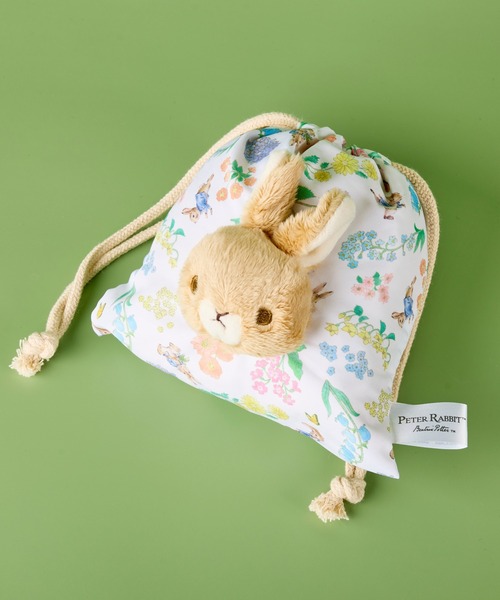 PETER RABBIT / ピーターラビット 】 ボアフェイス巾着 フラワー NJI