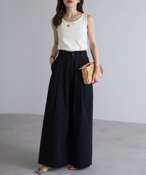 Bonjour Sagan(ボンジュールサガン)の「レイヤードシアータンクトップ(タンクトップ・レディース・ライトベージュ/ホワイト・FREE)」の8枚目の写真