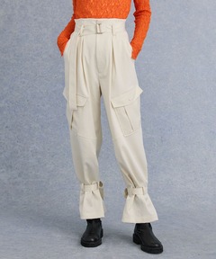 [OPEN YY]ROLLED WAIST SWEAT CARGO パンツ★新作・25SS★韓国★ OPEN YY] ROLLED WAIST SWEAT CARGO PANTS, GRAY 正規品 韓国