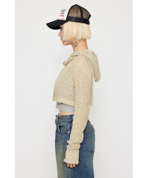 LAGUA GEM(ラグアジェム)の「LOOSEY HOODIE トップス(ニット/セーター・レディース・ライトピンク/ブラック/ライトベージュ/オフホワイト・FREE)」の16枚目の写真