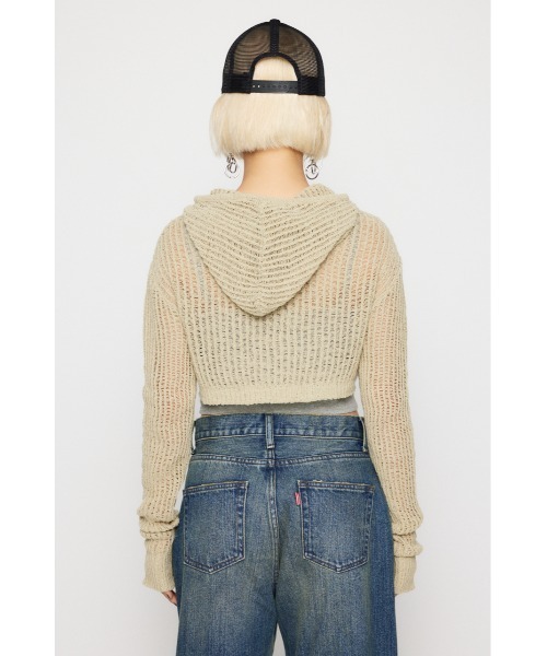 LAGUA GEM HOODIE 2PIECE トップス ベージュ LAGUA GEM | HOODIE 2PIECE トップス (Tシャツ・カットソー(長袖