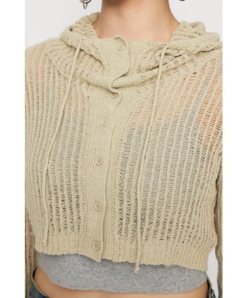 LAGUA GEM(ラグアジェム)の「LOOSEY HOODIE トップス(ニット/セーター・レディース・ライトピンク/ブラック/ライトベージュ/オフホワイト・FREE)」の13枚目の写真