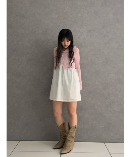 LAGUA GEM(ラグアジェム)の「LOOSEY HOODIE トップス(ニット/セーター・レディース・ライトピンク/ブラック/ライトベージュ/オフホワイト・FREE)」の19枚目の写真
