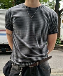 Chikashitsu + | 【Chikashitsu＋】tight fit border t-shirt(Tシャツ/カットソー)