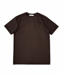 Chikashitsu +（チカシツプラス）の「【Chikashitsu +】tight fit border t-shirt   【チカシツプラス】タイトフィットボーダー半袖Tシャツ（Tシャツ/カットソー）」
