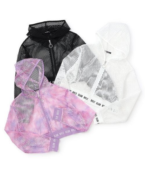 by LOVEiT（バイラビット）の「長袖メッシュパーカー（パーカー・キッズ・オフホワイト/ブラック/カラフル・160cm/150cm/140cm/120cm/130cm）」の9枚目の写真