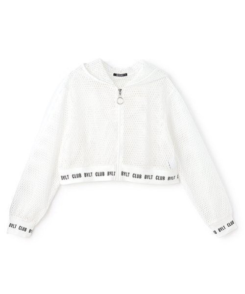 by LOVEiT（バイラビット）の「長袖メッシュパーカー（パーカー・キッズ・オフホワイト/ブラック/カラフル・160cm/150cm/140cm/120cm/130cm）」の10枚目の写真