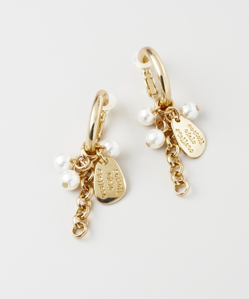 GOLDY(ゴールディ)の「コイン プレート チャーム パール イヤリング(イヤリング・レディース・ゴールド/シルバー×ゴールド/シルバー・FREE)」の5枚目の写真