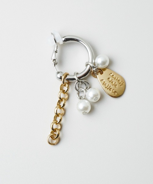 GOLDY(ゴールディ)の「コイン プレート チャーム パール イヤリング(イヤリング・レディース・ゴールド/シルバー×ゴールド/シルバー・FREE)」の7枚目の写真